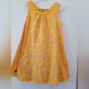Floral Yellow Kids Dress